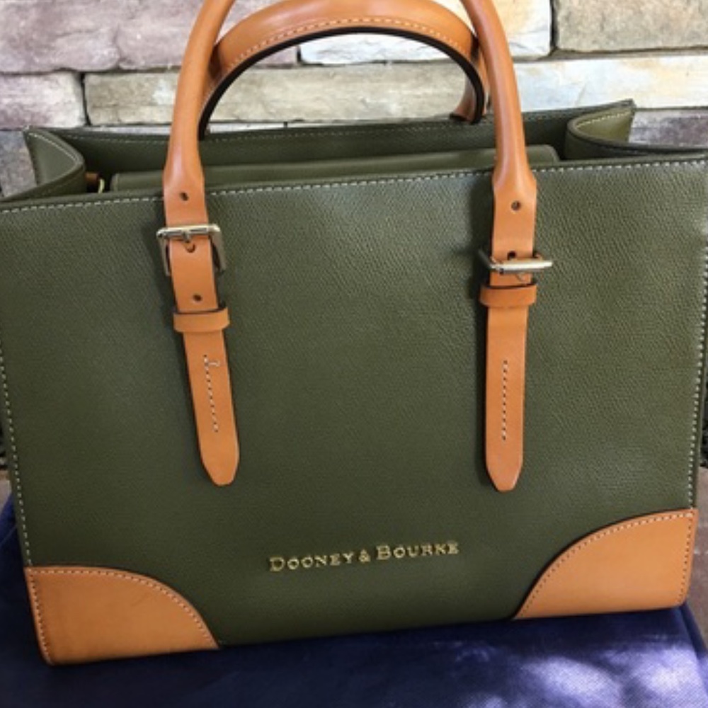 Dooney & Bourke Olive (green) Janine Satchel NWT